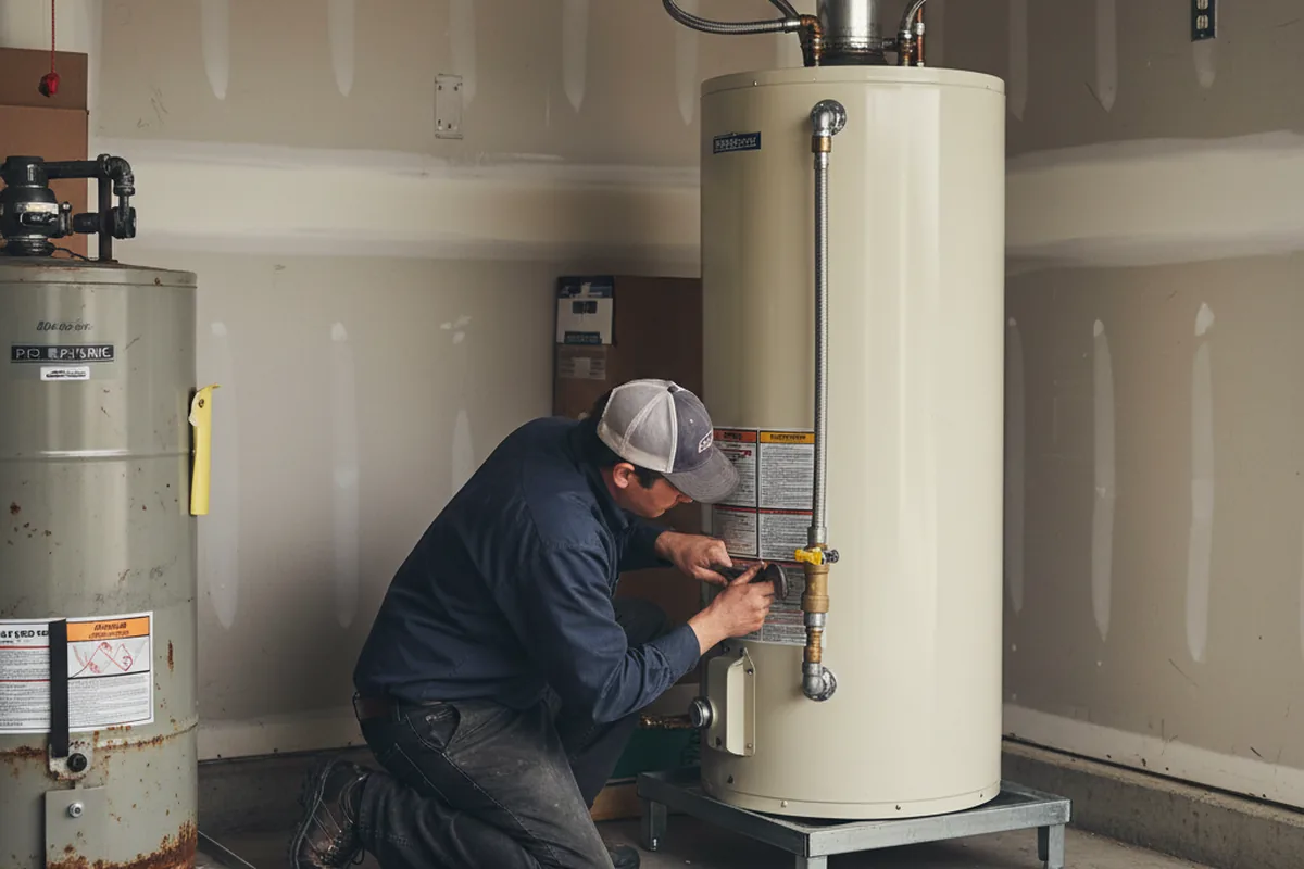Water heater and shutoff valve replacement in Martin